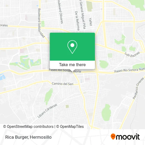 Rica Burger map