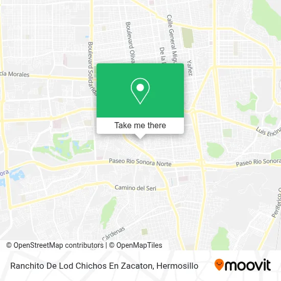 Ranchito De Lod Chichos En Zacaton map