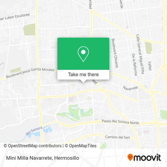 Mini Milla Navarrete map