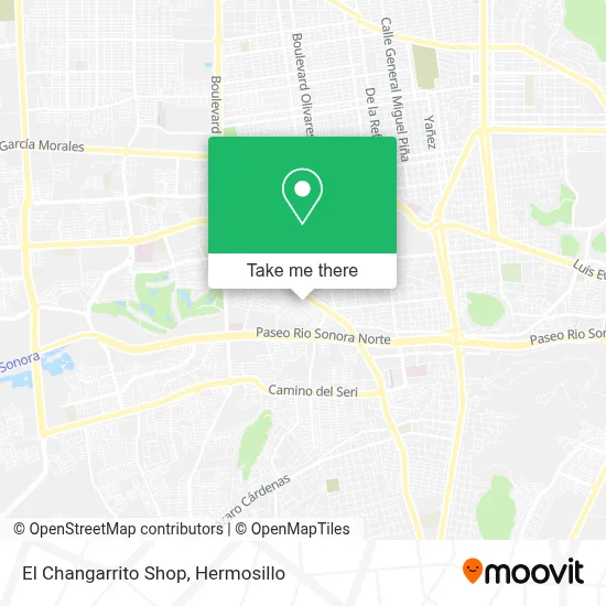El Changarrito Shop map