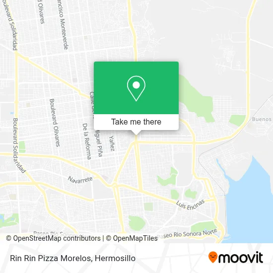 Rin Rin Pizza Morelos map