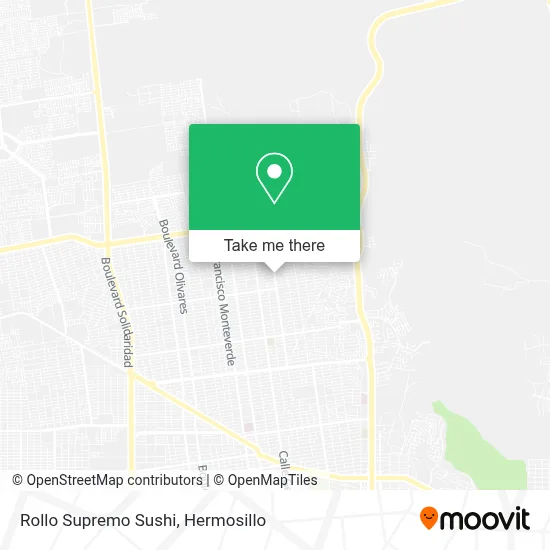 Rollo Supremo Sushi map