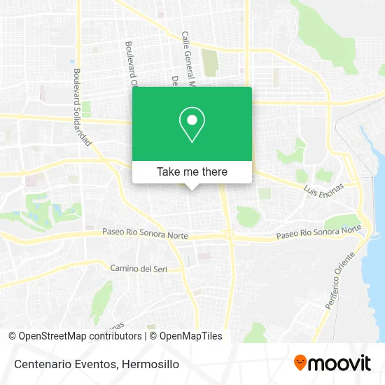 Centenario Eventos map