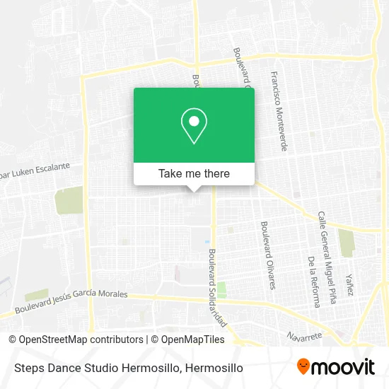 Steps Dance Studio Hermosillo map