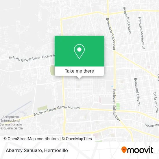 Abarrey Sahuaro map
