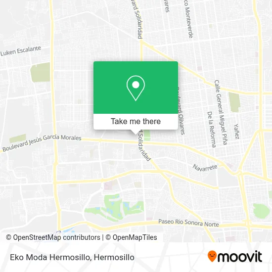 Eko Moda Hermosillo map