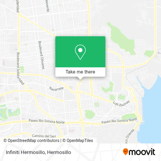 Infiniti Hermosillo map