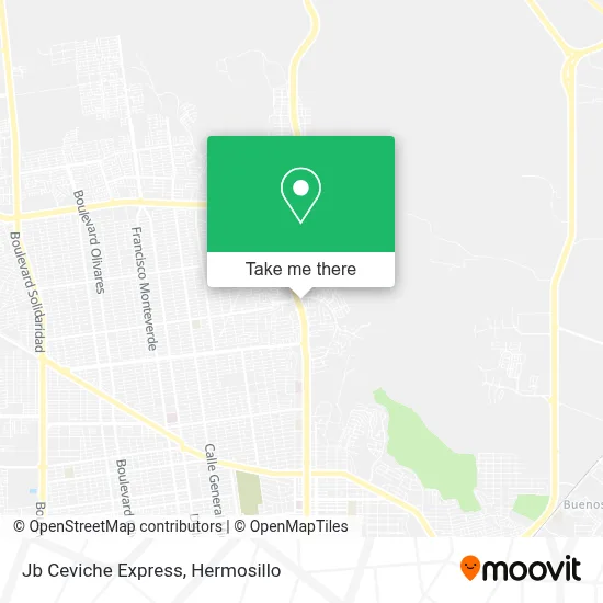 Jb Ceviche Express map