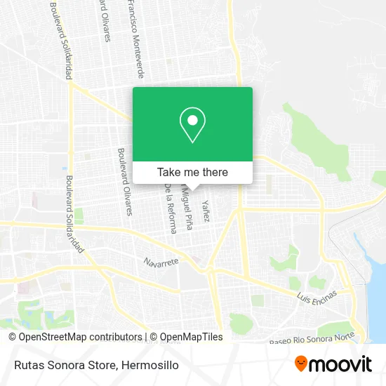 Rutas Sonora Store map