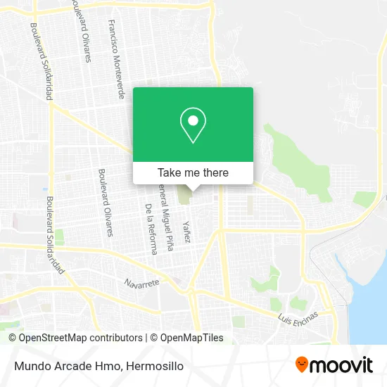 Mundo Arcade Hmo map