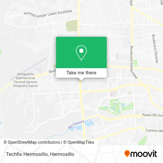 Techfix Hermosillo map