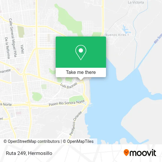 Ruta 249 map