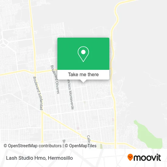 Lash Studio Hmo map