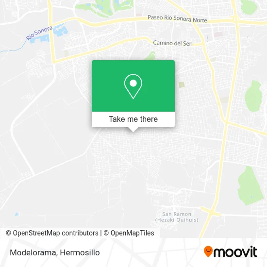 Modelorama map