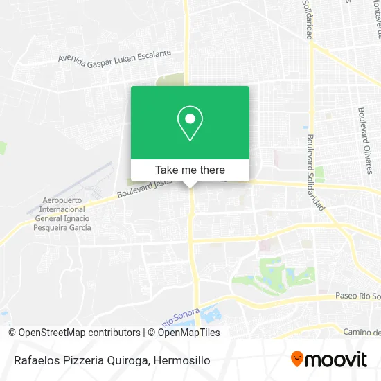 Rafaelos Pizzeria Quiroga map