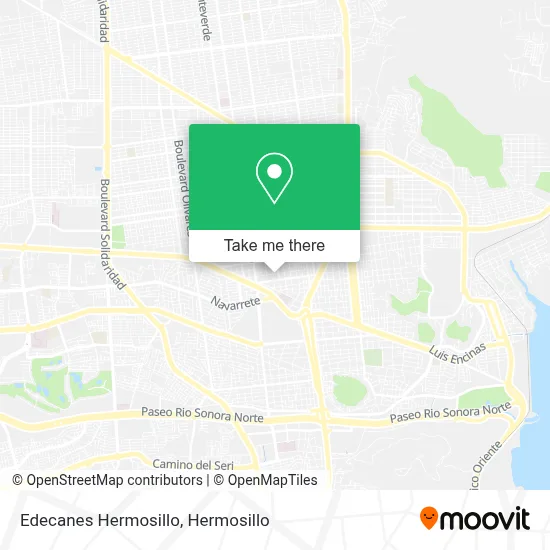 Edecanes Hermosillo map