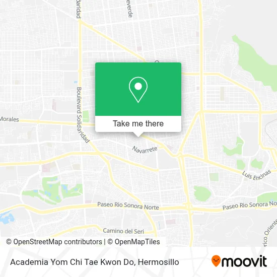 Academia Yom Chi Tae Kwon Do map