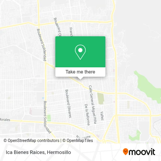 Ica Bienes Raíces map