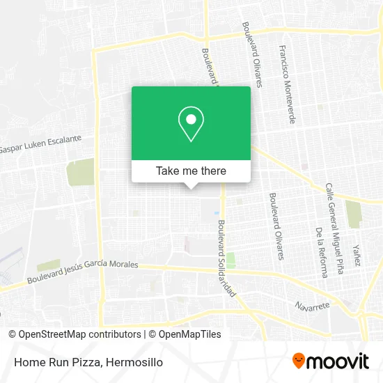 Home Run Pizza map