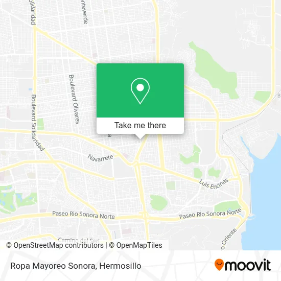 Ropa Mayoreo Sonora map