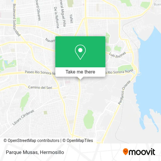 Parque Musas map