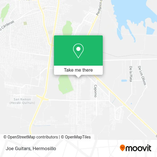 Joe Guitars map