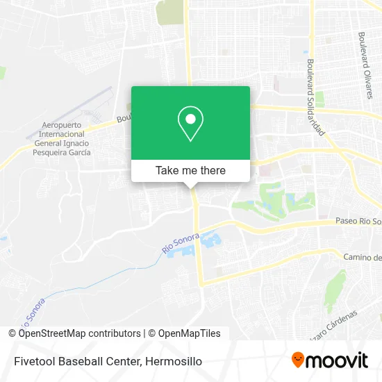 Fivetool Baseball Center map
