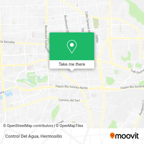 Control Del Agua map