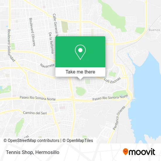 Tenis Shop map