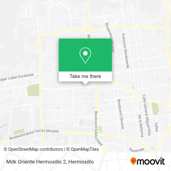 Mdk Oriente Hermosillo 2 map