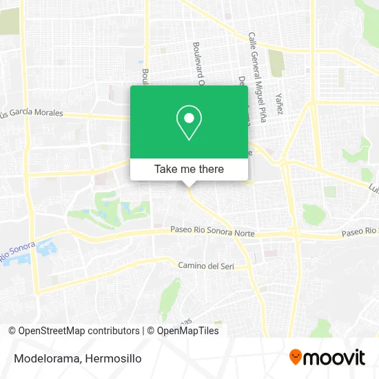 Modelorama map