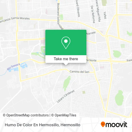 Humo De Color En Hermosillo map