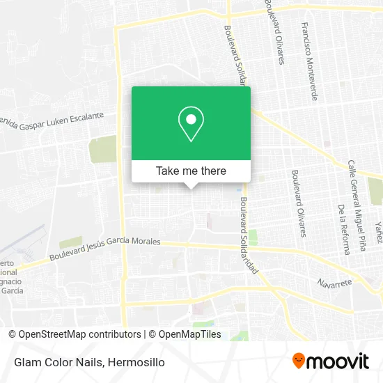 Glam Color Nails map