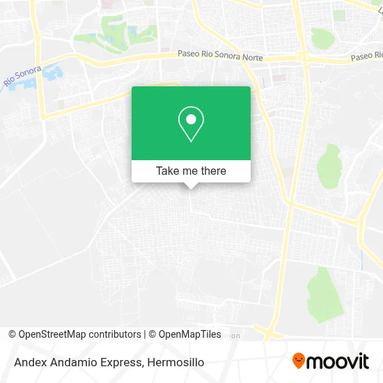 Andex  Andamio Express map