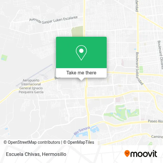 Escuela Chivas map