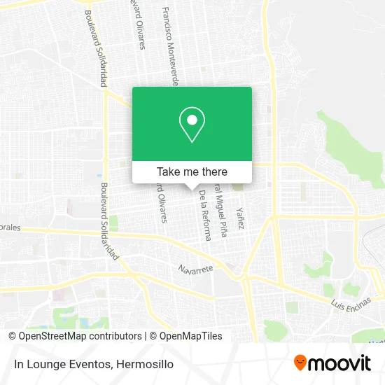 In Lounge Eventos map