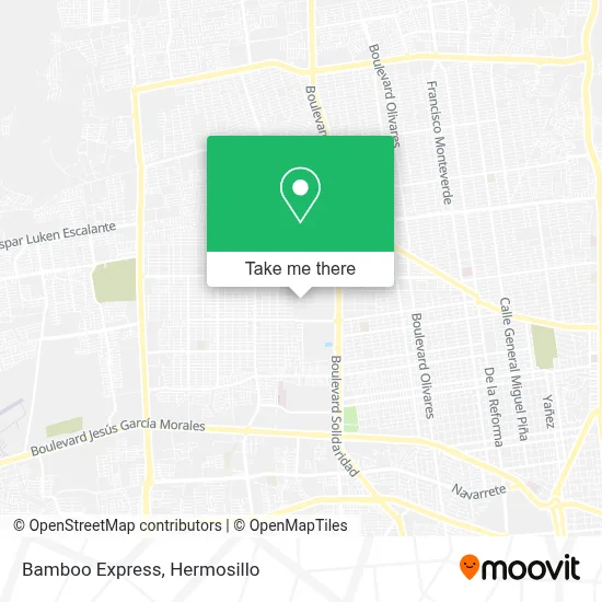 Bamboo Express map