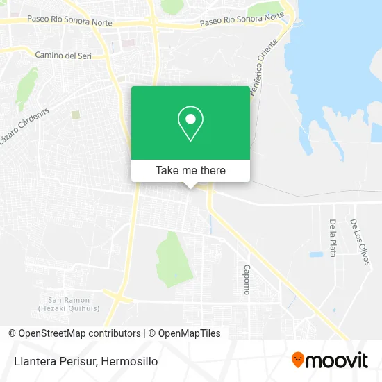 Llantera Perisur map