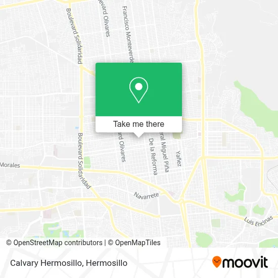 Calvary Hermosillo map