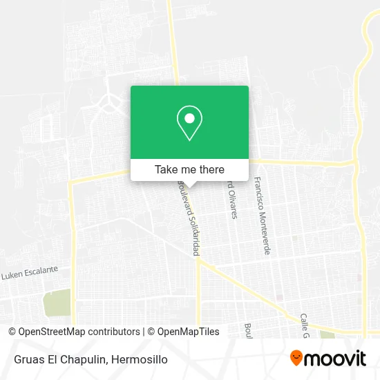 Gruas El Chapulin map