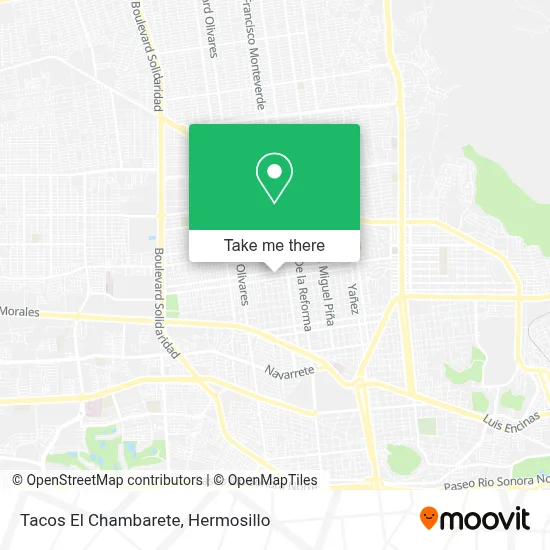 Tacos El Chambarete map