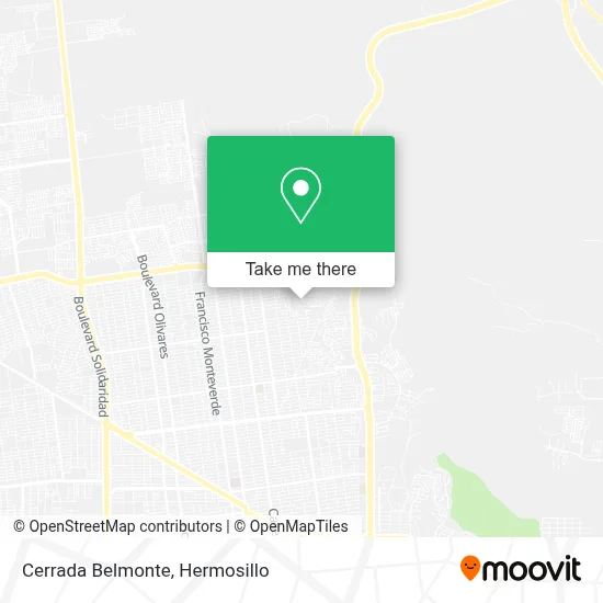Cerrada Belmonte map