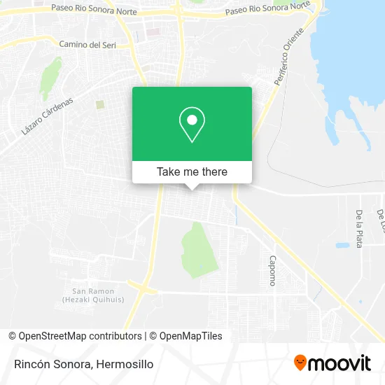 Rincón Sonora map