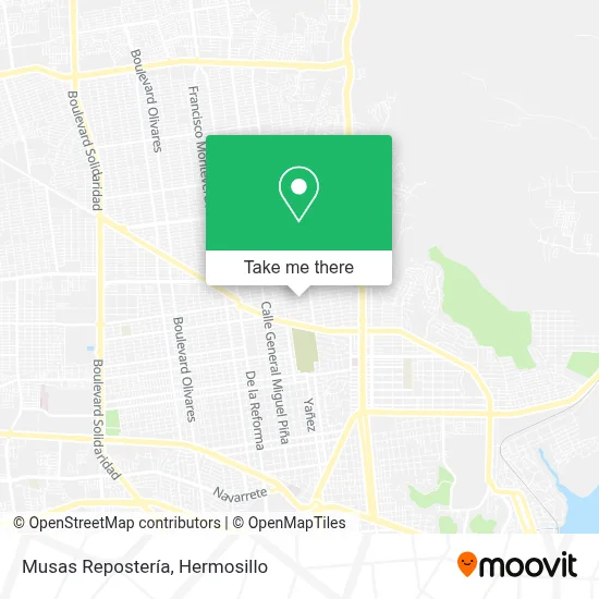 Musas Repostería map