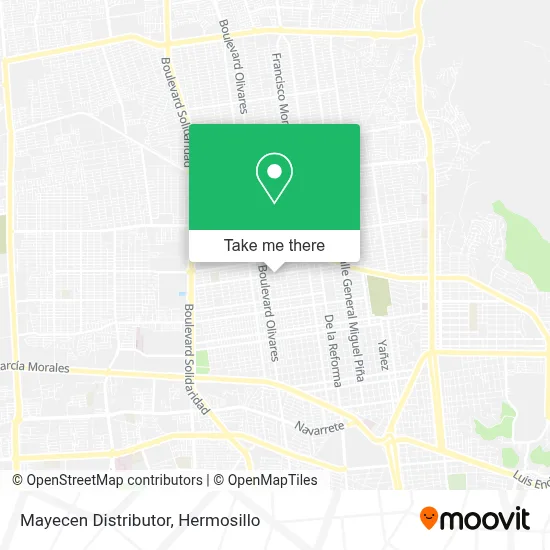 Mayecen Distributor map