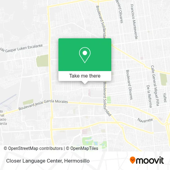 Closer Language Center map