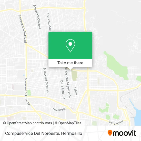 Compuservice Del Noroeste map