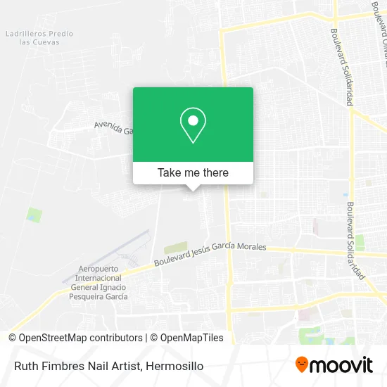 Ruth Fimbres Nail Artist map