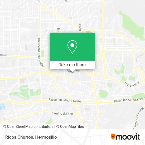 Ricos Churros map