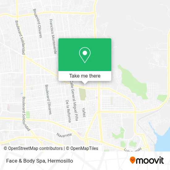 Face & Body Spa map